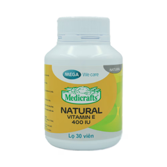Thực Phẩm Medicrafts Natural Vitamin E 400IU 30 Viên