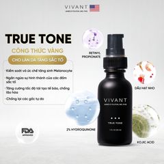 Tinh Chất Ngừa Lão Hóa Vivant Skincare True Tone RX 30ml - Serum Làm Sáng Da Hydroquinone 2%, Chống Nám Hiệu Quả