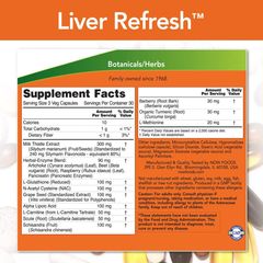 Viên uống thải độc và hỗ trợ gan Now Liver Refresh 90 viên Mỹ