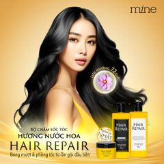 Dầu Gội Hương Nước Hoa Mine 500g - Phục Hồi Hư Tổn Tóc, Nuôi Dưỡng Mái Tóc Mềm Mượt Với Hương Hoa Anh Đào Nhật Bản