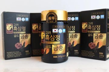 Cao Hắc Sâm Linh Chi Đông Trùng Hàn Quốc 4 Lọ 240g - Tinh Chất Thảo Mộc Hỗ Trợ Sức Khỏe và Miễn Dịch