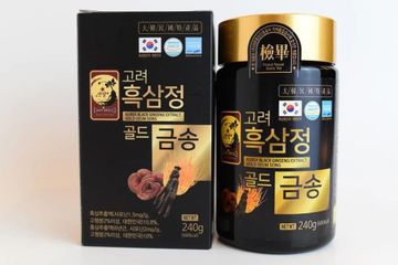 Cao Hắc Sâm Linh Chi Đông Trùng Hàn Quốc 4 Lọ 240g - Tinh Chất Thảo Mộc Hỗ Trợ Sức Khỏe và Miễn Dịch