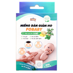 Miếng Dán Giảm Ho, Làm Ấm Cơ Thể Fobaby  Hiệu Quả Đến 8 Giờ