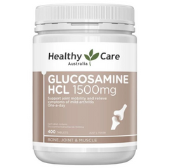 Viên uống Healthy Care Glucosamine HCL 1500mg Hỗ trợ Xương Khớp - Giảm Đau Mỏi, Tăng Khả Năng Vận Động - 400 Viên Úc