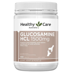 Viên uống Healthy Care Glucosamine HCL 1500mg Hỗ trợ Xương Khớp - Giảm Đau Mỏi, Tăng Khả Năng Vận Động - 400 Viên Úc