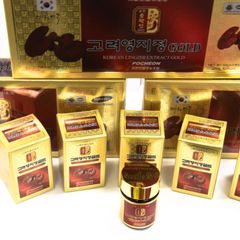 Cao Linh Chi Đỏ Pocheon Hàn Quốc - Chiết Xuất Nấm Linh Chi Tăng Cường Sức Khỏe (50g x 5 Lọ) - Hỗ Trợ Chức Năng Gan, Đẹp Da, Giảm Cholesterol