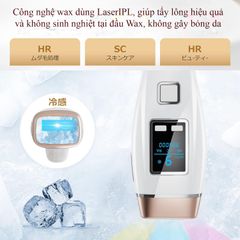 Máy triệt lông IPL Laser CLALYFA làm lạnh vùng da Wax cao cấp Nhật Bản