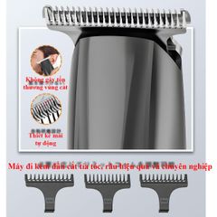 Máy cạo râu sạc Pin Vellope Nhật Bản 3 in 1 - Cắt tóc, tỉa lông cơ thể, chống nước, chuyên nghiệp, tiện lợi