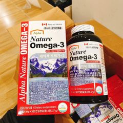 Dầu cá Alpha Nature Omega-3 lọ 365 viên cho cả gia đình