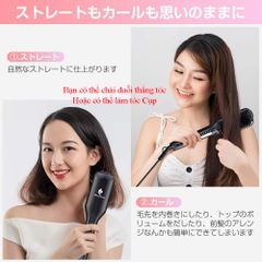 Lược điện chải tóc Ceramic cao cấp MiroPure Nhật Bản