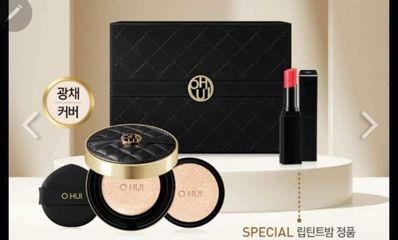 Bộ Phấn Nước Ohui Ultimate Cover SPF50 PA+++ Kèm Son Dưỡng - Lớp Nền Hoàn Hảo, Chống Nắng Tốt, Dưỡng Ẩm Và Che Khuyết Điểm
