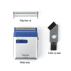 Máy cạo râu Panasonic ES-RS10-A Nhật Bản - Thiết kế nhỏ gọn, lưỡi cạo mịn, pin AA, màu trắng - xanh - đỏ, phù hợp cho da nhạy cảm