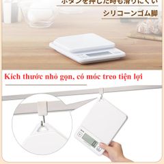 Cân điện tử nhà bếp KD-187 Tanita Nhật Bản - Cân tiểu ly 1kg/1g, lý tưởng cho chế độ ăn kiêng và nấu ăn chính xác