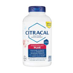 Viên Uống Citracal Calcium +D3 280 Viên - Hỗ Trợ Xương Chắc Khỏe, Dễ Dàng Hấp Thụ, Sản Phẩm Từ Mỹ