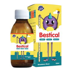 Bestical Canxi Sinh Học Kết Hợp Vitamin D3 K2 120ml - Hỗ Trợ Phát Triển Chiều Cao, Xương Khỏe Mạnh Cho Trẻ Em