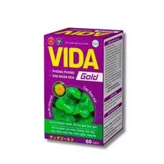 Vida Gold viên uống hỗ trợ giải độc gan, mẩn ngứa (Hộp 60 viên)