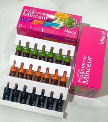 Detox giảm cân 3 giai đoạn Milical programme minceur 21 ống, Pháp