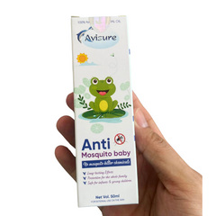 Xịt đuổi muỗi Avisure Baby 100% tinh dầu tự nhiên - An toàn cho trẻ sơ sinh, hỗ trợ làm dịu da và giảm ngứa, hiệu quả lâu dài.