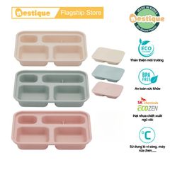 Bộ Khay Ăn Trẻ Em 4 Ngăn Có Nắp Nestique N-21 