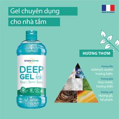 Gel Làm Sạch Nhà Tắm Hữu Cơ Stanhome 750ML - Xử Lý Cặn Canxi, Chất Bẩn Bám Dính, Hương Thơm Tự Nhiên