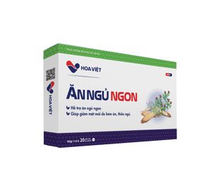 Siro ăn ngủ ngon Hoa Việt tăng đề kháng hộp 20 viên