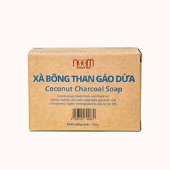 Xà Bông Than Gáo Dừa Noom 100g - Sản Phẩm Tự Nhiên Hỗ Trợ Mụn Lưng, Làm Sạch Da, Detox Thoáng Mát, Dành Cho Mọi Loại Da