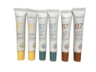 Combo Dầu Gội và Xả B7 Black Visiami 30ml - Phục Hồi Tóc Khỏe Mạnh với Biotin và Bưởi Đỏ Organic