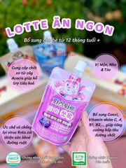 Nước ép hoa quả hữu cơ Lotte hỗ trợ tiêu hóa, tăng đề kháng cho bé