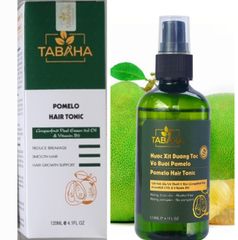 Chai Xịt Dưỡng Tóc Tinh Dầu Vỏ Bưởi Pomelo Tabaha 120ml - Giảm Rụng Tóc, Dưỡng Ẩm, Suôn Mượt Tự Nhiên, An Toàn Cho Da Đầu