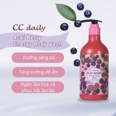 Sữa Tắm Trái Cây CC Daily Chiết Xuất Acai Berry - Dưỡng Ẩm, Chống Oxy Hóa, Làm Sáng Da, Chăm Sóc Da Khỏe Mạnh 580g