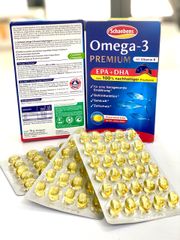 Viên Dầu Cá Omega 3 Premium EPA + DHA Schaebens 90 Viên - Bổ Sung Cho Trẻ Từ 10 Tuổi Giúp Tăng Cường Trí Não và Thị Lực