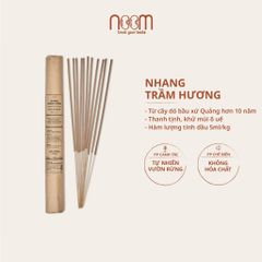 Nhang Trầm Hương Noom Tự Nhiên - Không Hóa Chất, Thư Giãn & Thanh Lọc Không Khí, Sức Khỏe Được Bảo Vệ