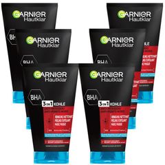 Sữa Rửa Mặt Garnier Hautklar BHA 3in1 Kohle - Giải Pháp Hiệu Quả Cho Da Dầu, Giảm Mụn Đầu Đen, Tẩy Tế Bào Chết, 150ml