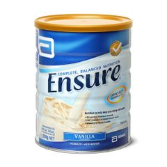 Sữa bột Ensure hương Vani 850g - Dinh dưỡng hoàn chỉnh cho người lớn và người đang phục hồi, Abbott Úc