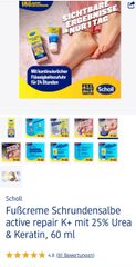 Kem Dưỡng Da Chân Scholl Schrunden Salbe 60ml - Giảm Nứt Gót Chân, Phục Hồi Da Mềm Mại, Chăm Sóc Chân Khỏe Mạnh
