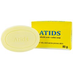 Xà phòng ATIDS 80g - Giảm mụn lưng, ngứa da với 2% Salicylic Acid và Sulfur - Sản phẩm chăm sóc da dầu, mụn hiệu quả từ Hàn Quốc