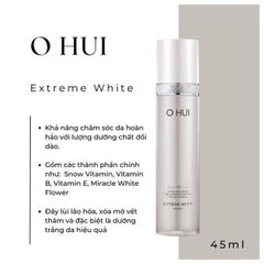 Tinh Chất Dưỡng Trắng Da OHUI Extreme White Serum 45ml - Giúp Làm Sáng Da, Ngăn Nám Nhờ Snow Vitamin™