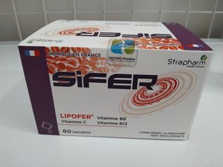 Sắt Bột Sifer 60 Gói Dễ Hấp Thụ Hương Vị Cam - Sản Phẩm Bổ Máu Cho Mẹ Và Bé, Hỗ Trợ Cải Thiện Sức Khỏe