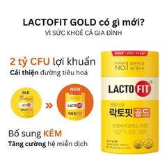 Men Vi Sinh Lacto Fit Gold - Men Tiêu Hóa Nội Địa Hàn Quốc Cho Cả Gia Đình - 50 Gói, Hỗ Trợ Tiêu Hóa Tối Ưu, Dễ Uống
