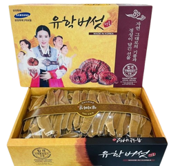 Nấm Linh Chi Thái Lát Sẵn Hộp 1kg Geumsan Hàn Quốc - Thượng Hạng Tăng Cường Sức Khỏe, Giải Độc Gan, Dễ Sử Dụng