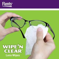 Khăn Lau Mắt Kính Flents Wipe 'n Clear 75 Miếng x3 - Khăn Lau Sạch Kính Giúp Kính Sáng Bóng Hiệu Quả, Tiện Dụng Cho Người Dùng