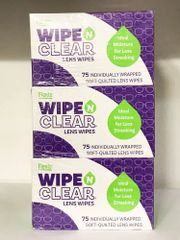 Khăn Lau Mắt Kính Flents Wipe 'n Clear 75 Miếng x3 - Khăn Lau Sạch Kính Giúp Kính Sáng Bóng Hiệu Quả, Tiện Dụng Cho Người Dùng