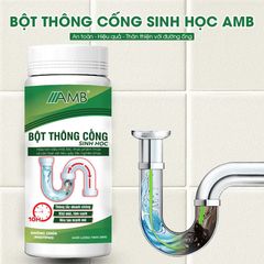 Bột Thông Cống Sinh Học AMB - Khử Mùi Hiệu Quả, Làm Sạch Đường Ống, Diệt Khuẩn, Thân Thiện Với Môi Trường, Dành Cho Nhà Bếp và Toilet