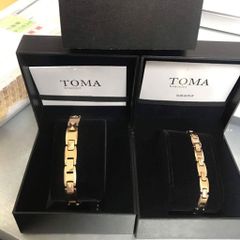 Vòng Điều Hòa Huyết Áp Toma Nhật Bản - Hỗ Trợ Tuần Hoàn Máu, Giảm Đau Mỏi Vai Gáy, Chất Liệu Germanium Cao Cấp