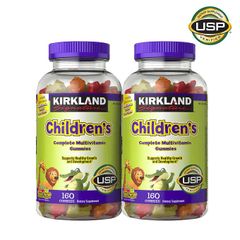 Kẹo Dẻo Kirkland Multivitamin cho Trẻ Em 160 Viên - Hỗ Trợ Tăng Trưởng và Miễn Dịch, Vitamin Tổng Hợp Mỹ