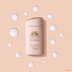 Kem Chống Nắng Anessa Perfect UV Sunscreen Mild Milk SPF50+ PA++++ - Dành Cho Da Nhạy Cảm, Chất Lỏng Thấm Nhanh, Dưỡng Ẩm Tự Nhiên