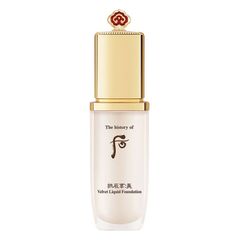 Kem Nền Whoo Velvet Liquid Foundation 40ml - Che Phủ Khuyết Điểm, Chống Oxy Hóa, SPF30/PA++ - Lớp Trang Điểm Mịn Màng, Tự Nhiên