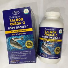 Viên uống dầu cá hồi Evergreen Premium Salmon Omega-3 lọ 300v