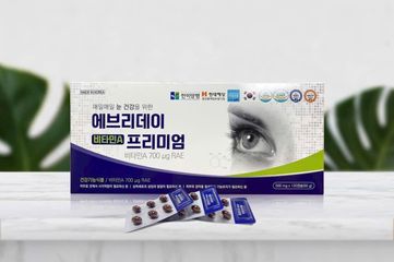 Viên uống bổ mắt Hanmi Everyday Vitamin A Premium 120 viên - Tăng cường sức khỏe mắt, giảm mỏi mắt, hỗ trợ thị lực cho mọi lứa tuổi