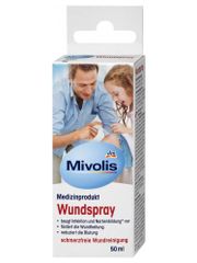 Xịt Khử Trùng Vết Thương Mivolis Wundspray 50ml - Chăm Sóc Vết Thương An Toàn, Giảm Đau, Ngăn Ngừa Nhiễm Trùng, Dễ Dàng Mang Theo